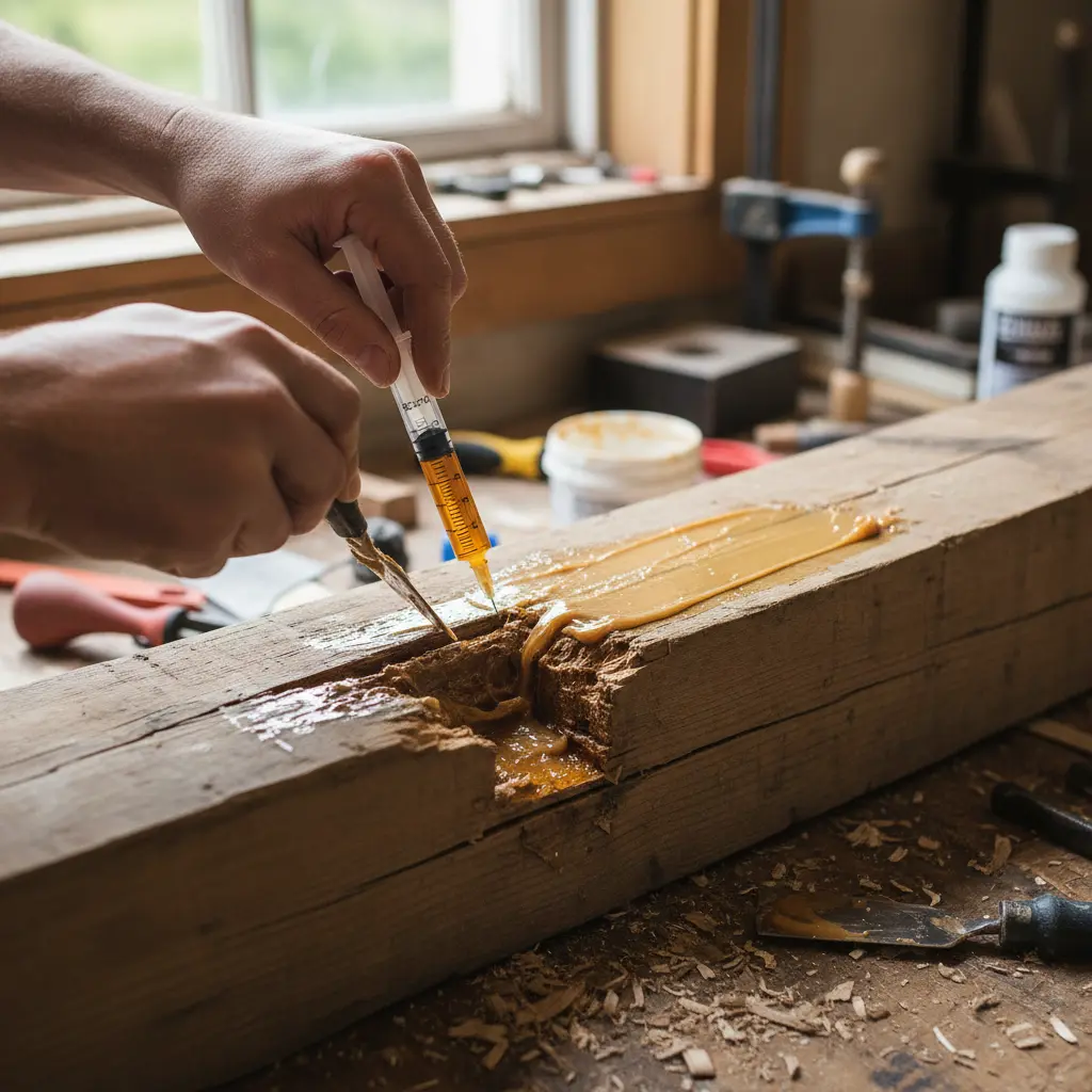 Hoe werkt epoxy bij herstel van houten constructies